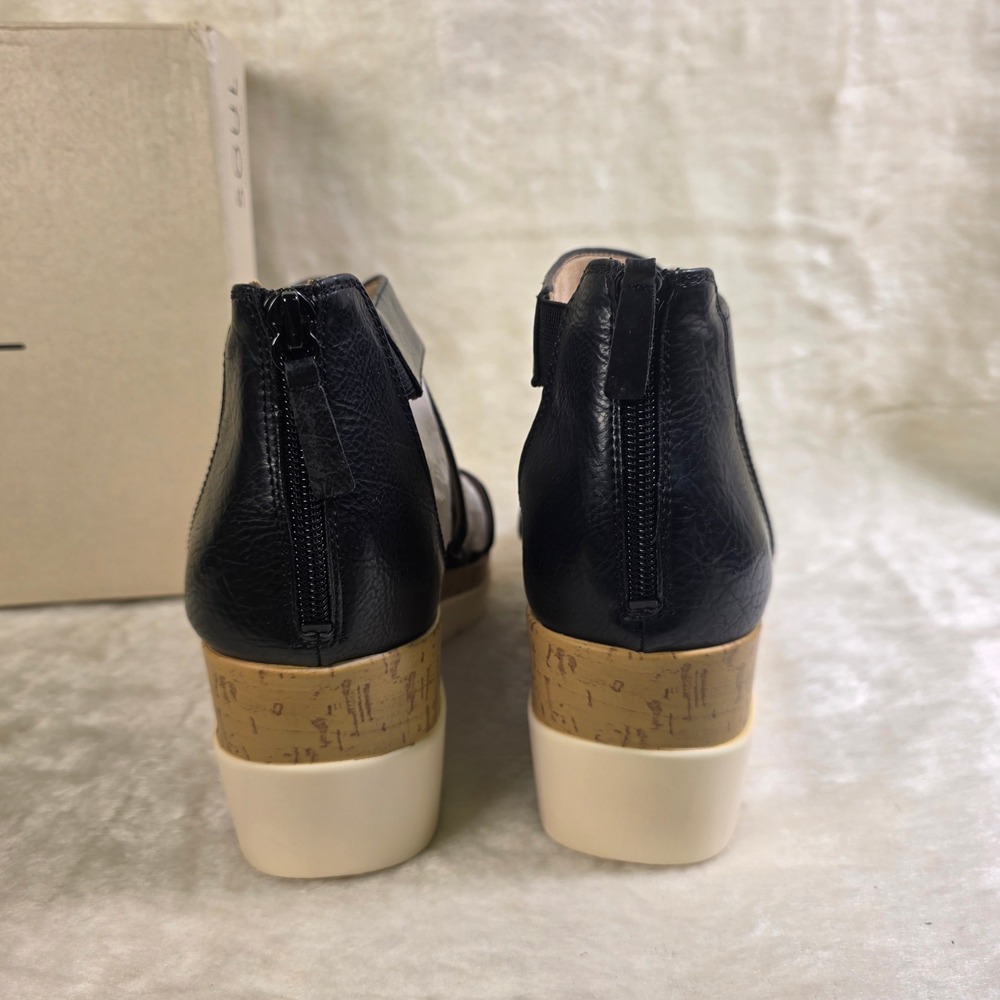 SOUL Naturalizer Goodtimes Wedge Sandals Black Lightweight  Womens 11 Wide NEW - Picture 5 of 9